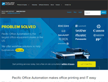 Tablet Screenshot of pacificoffice.com